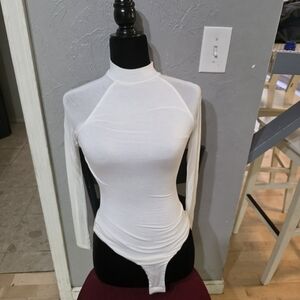 Elegant White Turtleneck Top